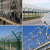 Cross type razor barbed wire for prison military security fence